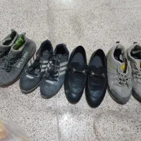 ۴ جفت کفش پسرانه کارکرده سالم همشون در سایز ۳۸