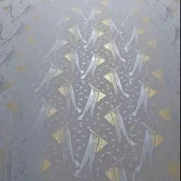 نقاشی ساختمان در طرح رنگ کاغذ دیواری