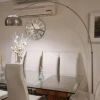 آباژور استیل ضد زنگ مدرن پایه سنگ سایز بزرگ