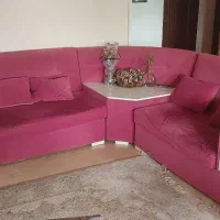 مبل راحتی ال شکل پنج نفره باکس‌دار|مبلمان خانگی و میز عسلی|رشت, گیل|دیوار