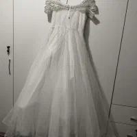 لباس عروس سفید سنگ کاری شده|لباس|ارومیه, |دیوار