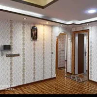 نقاشی ساختمان و طرح کاغذ دیواری