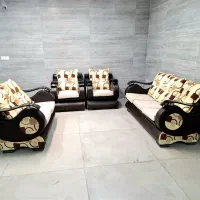 مبل کلاسیک فندوقی با کاور و جلومبلی|مبلمان خانگی و میز عسلی|اصفهان, خانه اصفهان|دیوار