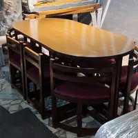 میز نهار خوری ۸ ۱۰ ۶ نفره بیضی غذاخوری نهارخوری شش|میز و صندلی غذاخوری|تهران, یافت آباد جنوبی|دیوار