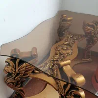 مبل 7 نفره شتری همراه با گلمیز و اباژور|مبلمان خانگی و میز عسلی|شیراز, مسلم|دیوار