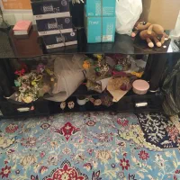 باسلام زیر تلویزیونی شیشه ای