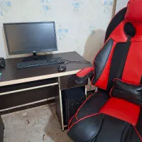 کیس + مانیتور + میز + صندلی گیمینگ+ وسایل کامل