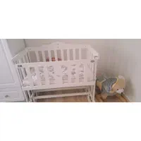 تخت کنار مادر کودک سالم و تمیز|تخت و صندلی بچه|تهران, سلسبیل شمالی|دیوار