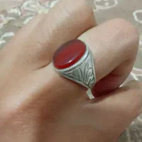 انگشتر عقیق یمن دستساز قدیمی