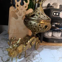 شکلات خوری برنز و یک جفت گنجشک|مجسمه، تندیس، ماکت|قم, شاد قلی|دیوار