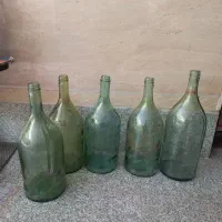 بطری شیشه ای قدیمی آنتیک
