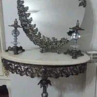 اینه شمعدان برنز