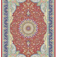 فرش ابریشم کد ۱۶۰۰۶۵ در رنگنبندی جذاب|فرش|تبریز, |دیوار