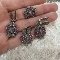 نیم ست نو  تایلندی یاقوت