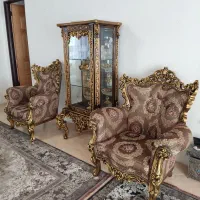 سرویس مبل استیل و ناهار خوری و ویترین