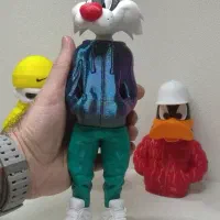 فیگور سیلوستر و دافی و ZKULL  پرینت سه بعدی رنگی