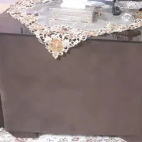 مبل راحتی 8نفره تمام پارچه قهوه ای رنگ ال|مبلمان خانگی و میز عسلی|اصفهان, ملک‌شهر|دیوار