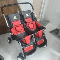 کالسکه با کیفیت دوقلوی خارجی happy baby درحد نو|کالسکه و لوازم جانبی|اصفهان, پوریای ولی|دیوار