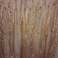 پرده حریر گلدار نو|پرده، رانر، رومیزی|پاکدشت, پاکدشت (مامازند)|دیوار