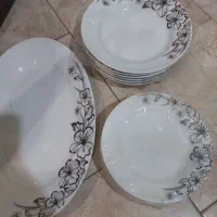 سرویس غذا خوری بلور و چینی ،سرویس قاشق و کلی ظروف|ظروف سرو و پذیرایی|کرج, کارخانه قند|دیوار