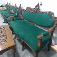 مبل 9نفره ومیزغذاخوری شش نفره یکماه بدون استفاده|مبلمان خانگی و میز عسلی|امیدیه, |دیوار