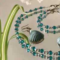 فروش عمده ست سبز آبی دستساز عمده و تک