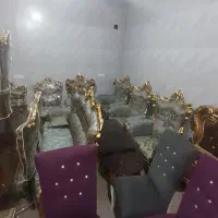 مبل سلطنتی ۹نفره همرابا غذاخوری ۸نفره در حد صفر|مبلمان خانگی و میز عسلی|خوی, |دیوار