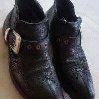 کفش نیم بوت چرم اصل