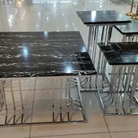 میز عسلی و جلو مبلی پایه فلزی استیل مدل نخلی|مبلمان خانگی و میز عسلی|آفتاب, |دیوار