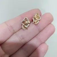 گوشواره ژوپینگ مدال استیل و مدال ماری استیل