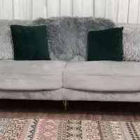 مبل راحتی ۸ نفره با میز جلو مبلی و ۳ عدد عسلی