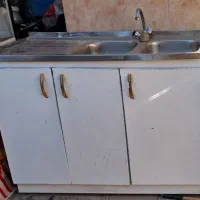 کمد ظرف شویی با شیر سرد وگرم