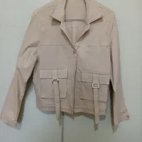 کت و دامن اسپرت کتان کش رنگ کرمی قیمت ۸۰۰هزار