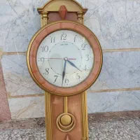 ساعت و لوستر طرح برنجی هردوباهم|ساعت دیواری و تزئینی|منجیل, |دیوار