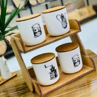 استند 2 طبقه بغل بیضی