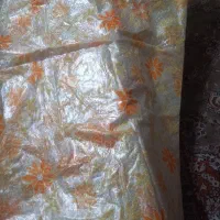 باعرض ادب سفره شیشه ایی گلدار استفاده نشده