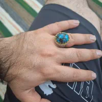 انگشتر نقره ۹۲۵ فیروزه کلکسیونی دو رخ