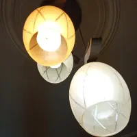 لوستر طرح چوب|لوستر و چراغ آویز|کرمان, |دیوار