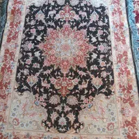 فرش زرنیم چله ابریشم