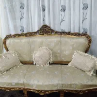 مبل سلطنتی شیک ۹ نفره|مبلمان خانگی و میز عسلی|لالجین, |دیوار