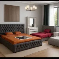 تخت ۲ نفره/ جنس چوب/ شرایط اقساط|تخت و سرویس خواب|قشم, |دیوار