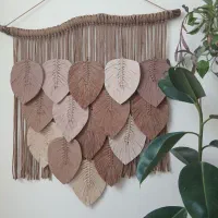 دست بافت رافیا و مکرومه|صنایع دستی و سایر لوازم تزئینی|رودبار, |دیوار