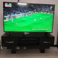 میز تلویزیون مشکی هایگلاس