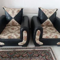 مبل راحتی و جلو مبلی و چهارتا عسلی و میز تی وی|مبلمان خانگی و میز عسلی|سنندج, |دیوار