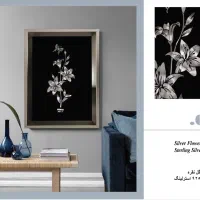 تابلو گل نقره ۹۲۵ silver