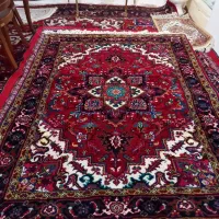 فرش دستبافت تازه از دار افتاده پرداخت هم رفته