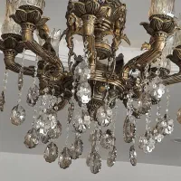 فروش لوستر8شاخه برنزطرح فرشته قیمت15 میلیون تومان