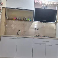 کابینت ام دی اف همراه گاز و هود و سینک