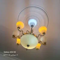 لوستر ۸شاخه خارجی|لوستر و چراغ آویز|قم, زنبیل آباد|دیوار