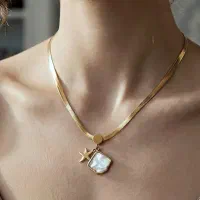 گردنبندهای رنگ ثابت ترند ، ترند لیدی